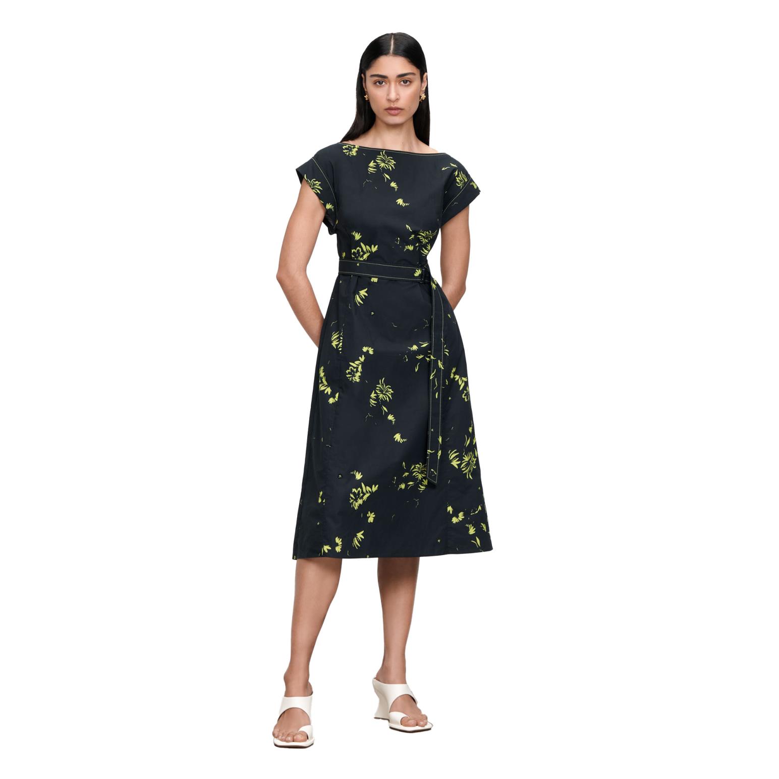 Veronika Maine European Scattered Petals Cotton Dress